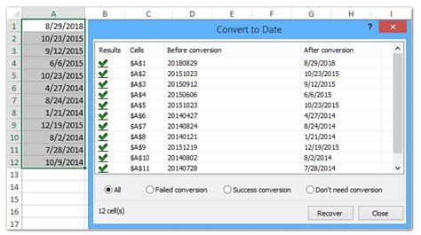 Quickly Identify And Convert Date Format In Excel