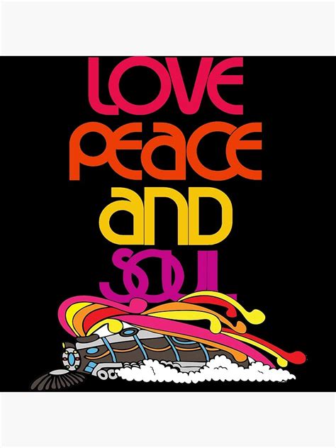 "Love Peace And Soul Train Logo" Poster for Sale by dardargo | Redbubble