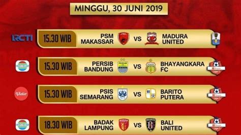 Jadwal Bola Malam Ini Di Tv Lokal Indonesia Jadual Terkini