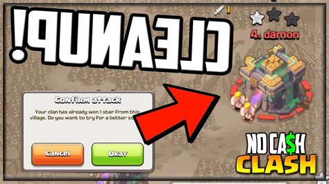 First Time Ever Reverse Clash Of Clans No Cash Clash 236 Youtube