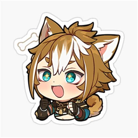 Chibi Gorou Genshin Impact Gorou Chibi Cute Sticker For Sale By