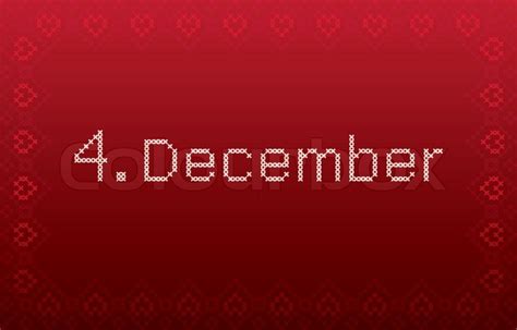 december  red christmas stock vector colourbox