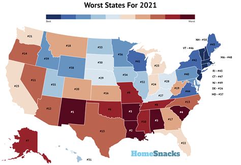 Top 10 Worst States To Live In America For 2021 At Raymond Farnum Blog