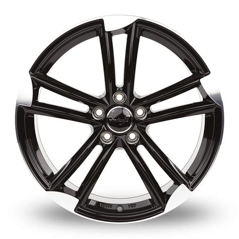 Buy Wheelworld Wh Black Polished Alloy Wheels Wheelbase