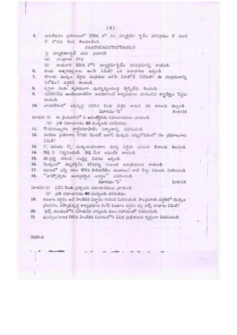 TS Inter 2nd Year Botany Model Paper 2024 PDF OneEdu24