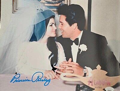 Priscilla Presley Elvis Naked Gun Dallas Autographed Metallic Photo