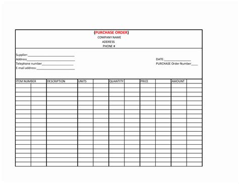 machine shop work order template