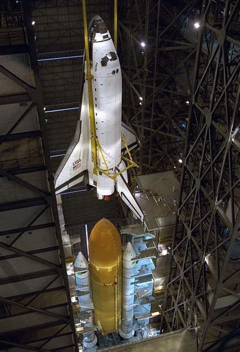 Assembling The Space Shuttle Atlantis For Mission Sts On August