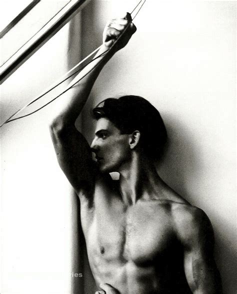 Vintage Herb Ritts Male Nude Model Stephano Milan Duotone Photo