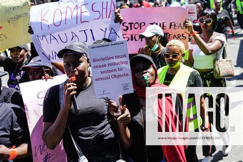 January 27 2024 Nakuru Kenya Protesters Hold Placards Expressing