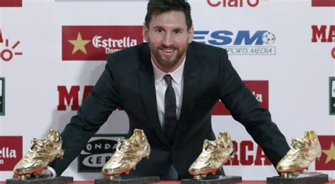 Diario HOY Lionel Messi Recibe Su Cuarta Bota De Oro