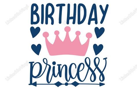 Cute Birthday Princess Svg Free Graphics Craft Design Linkedgo Vinyl