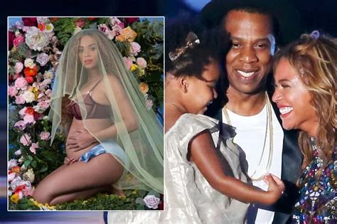 Pregnant Beyonce Goes Naked To Celebrate Her Twin Baby Announcement The Mirror