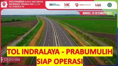 Jalan Tol Indralaya Prabumulih Akhir Desember Part Youtube