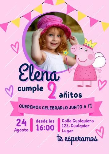 Invitación Digital Peppa Pig 3