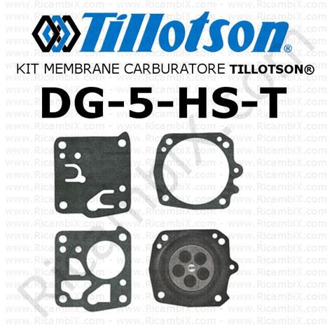 Kit Membrane Carburatore Tillotson Dg Hs T Serie Hs Ricambix