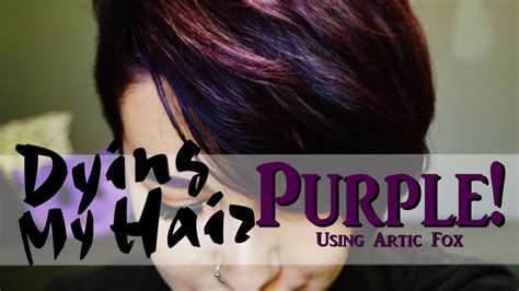 Dying My Hair Purple Using Artic Fox Youtube