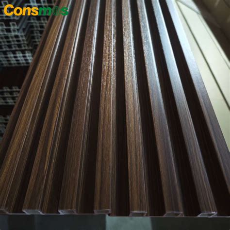 Decorative Integrated Wallboard Waterproof Solid Wood Wpc Fluted Pvc