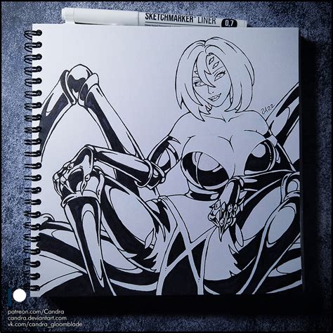 Sketchbook Rachnera Arachnera NSFW By Candra Hentai Foundry
