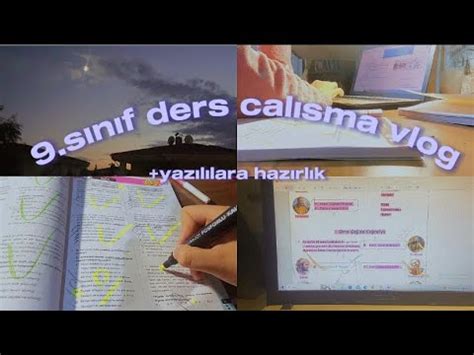 9 sınıf ders calısma vlogum yazılılara hazırlık 9sinif