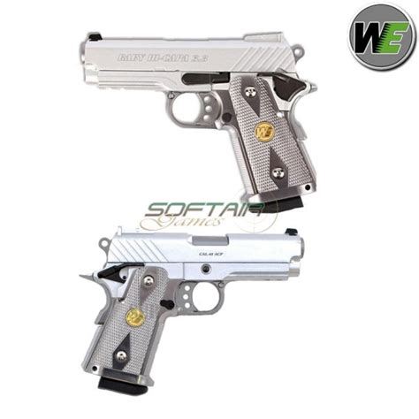 Pistola Baby Hi Capa Scarrellante Gas Silver We Ggb Ts