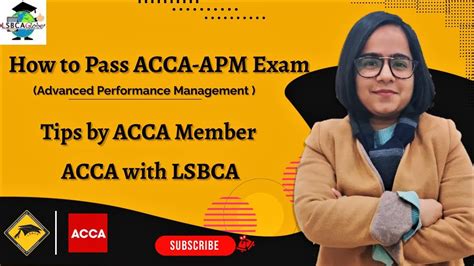 How To Pass Acca Apm Tips By Acca Member Acca With Lsbca Acca