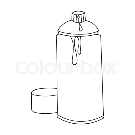 Spray paint can icon in outline style ... | Stock vector | Colourbox