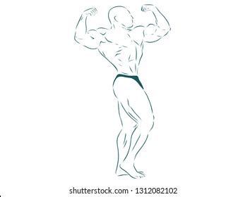 Abstract Naked Woman Posing Vector Illustration Stock Vector Royalty Free 2307766271