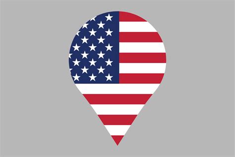 American Flag with American Location Graphic by BreakingDots · Creative ...