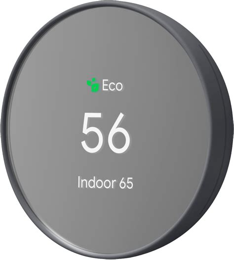 Google Nest Smart Programmable Wifi Thermostat Charcoal Ga Us