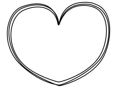 Heart Frame Clip Art Black And White