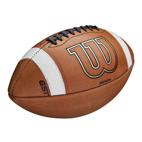 Wilson GST Leather Game Football