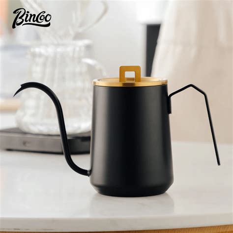 BINCOO Hand Brewing Coffee Pot Chaleira Dom Stica Jarro De Caf Em A O