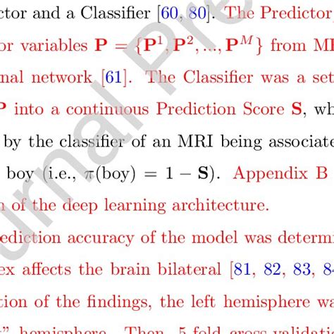 Outlines The Deep Learning Framework Used To Predict Sex From Minimally