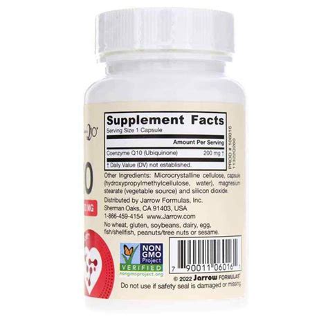 Co-Q10 200 Mg, Jarrow Formulas