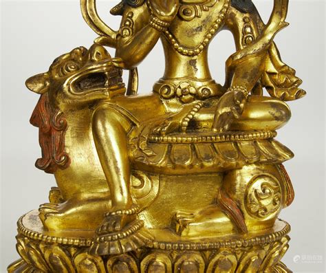 51bidlive [ancient Tibetan A Fine Gilt Bronze Buddha Statue]