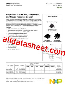 MP3V5050GP Datasheet PDF NXP Semiconductors