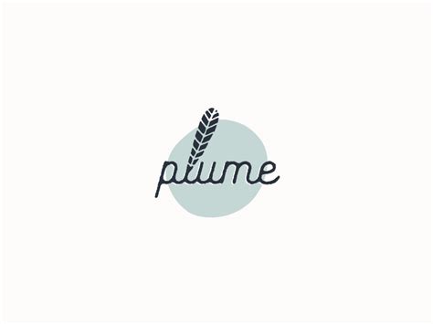 Plume logo by Jennifer Kowal on Dribbble