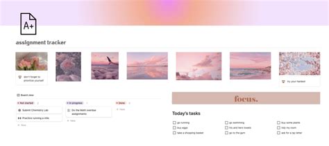 Aesthetic Pink Assignment Tracker