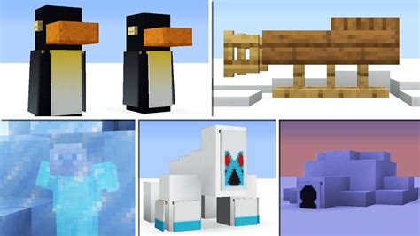 10 Winter Build Hacks Decorations In Minecraft Java Bedrock YouTube