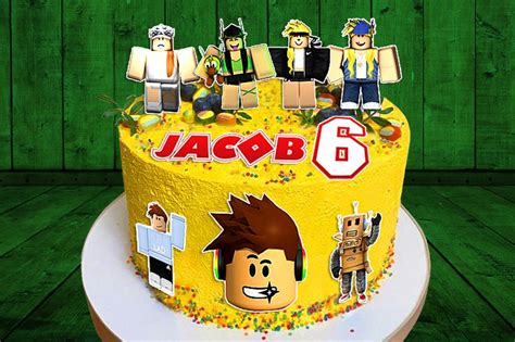 Roblox Edible Cake Toppers Precut On Wafer Paper Sugar Sheet Or Wi