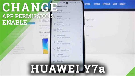 How To Manage App Permissions On Huawei Y7a Change App Permissions