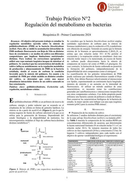 TP Regulación Metabólica BIOTECH SG Sofía Gagliardi uDocz