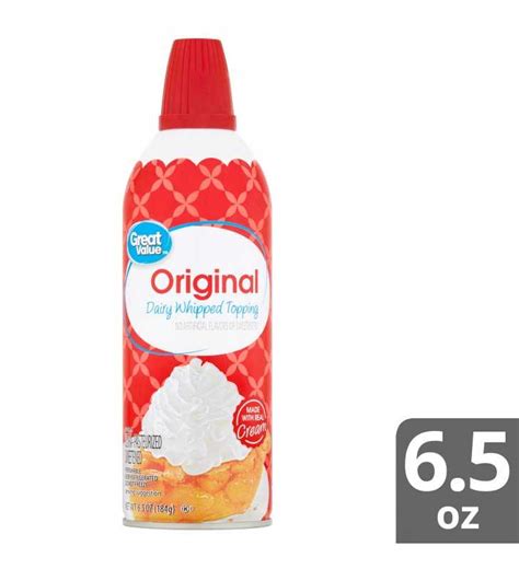 Great Value Original Dairy Whipped Topping 65 Oz