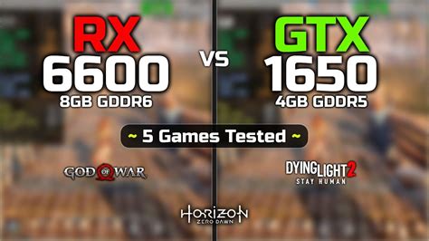 GTX 1650 Vs RX 6600 How Big Is The Difference YouTube