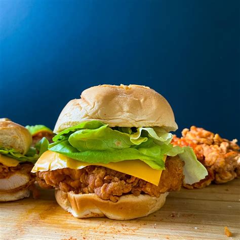 Spicy Crispy Chicken Burger (Chicken Sandwich) - Farah J. Eats