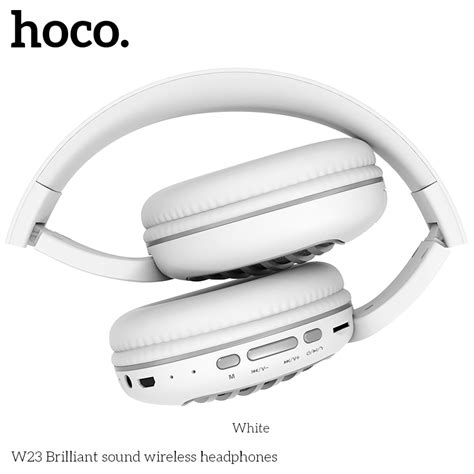 Hoco W23 Brilliant Sound Wireless Headphones - White