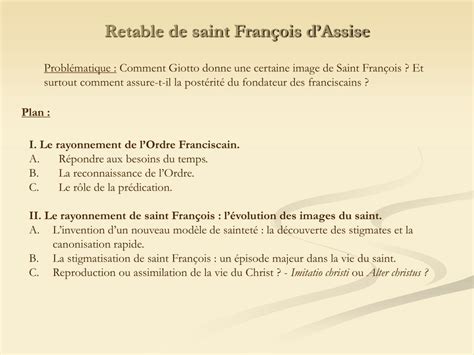 PPT Retable de saint François dAssise PowerPoint Presentation free