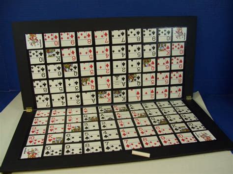 Sequence Game Board Woodenfolding With Chalkboard Border To Keep