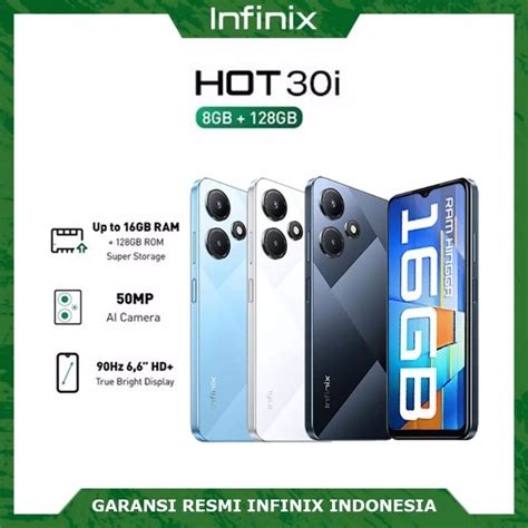 Jual Infinix Hot I GB White Hp Infinix HOT I Mediatek Helio G MAh Garansi Resmi